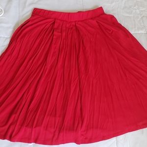 Red Lularoe Madison Skirt